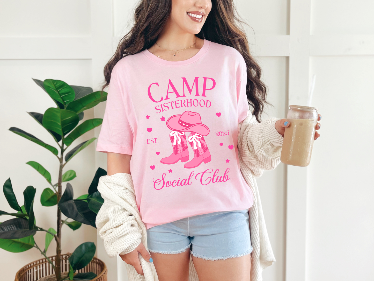 Camp Sisterhood Social Club - Vintage Tee - Bella + Canvas