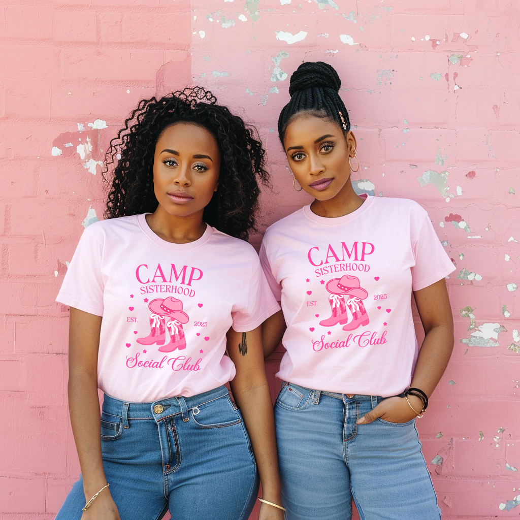 Camp Sisterhood Social Club - Vintage Tee - Bella + Canvas