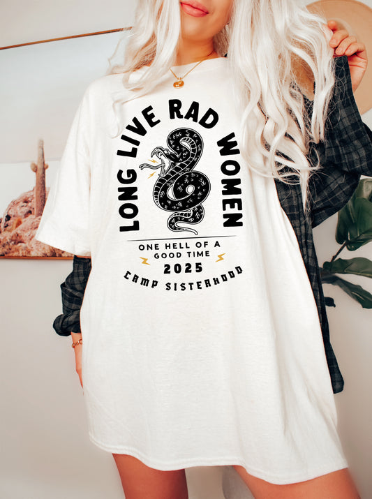 Long Live Rad Women - Graphic Tee - Comfort Colors