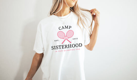 Official Camp Sisterhood Logo Graphic Tee - Comfort Colors