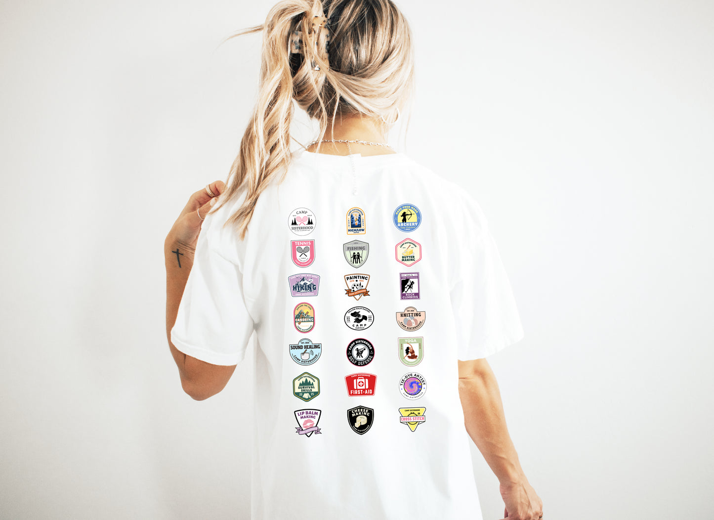 Official Camp Sisterhood Logo Graphic Tee - Comfort Colors