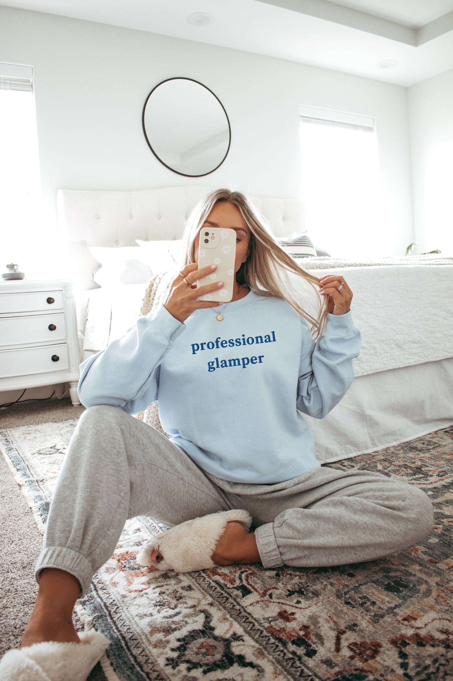 Professional Glamper - Embroidered Unisex Sweatshirt