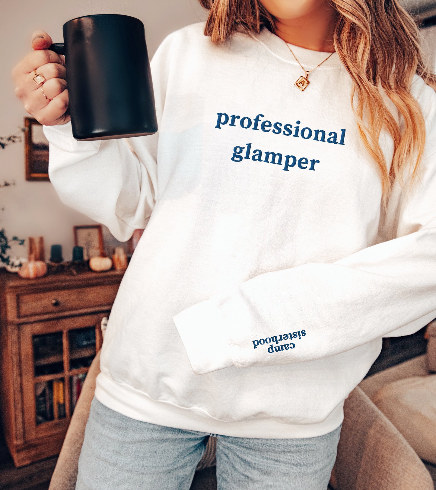 Professional Glamper - Embroidered Unisex Sweatshirt