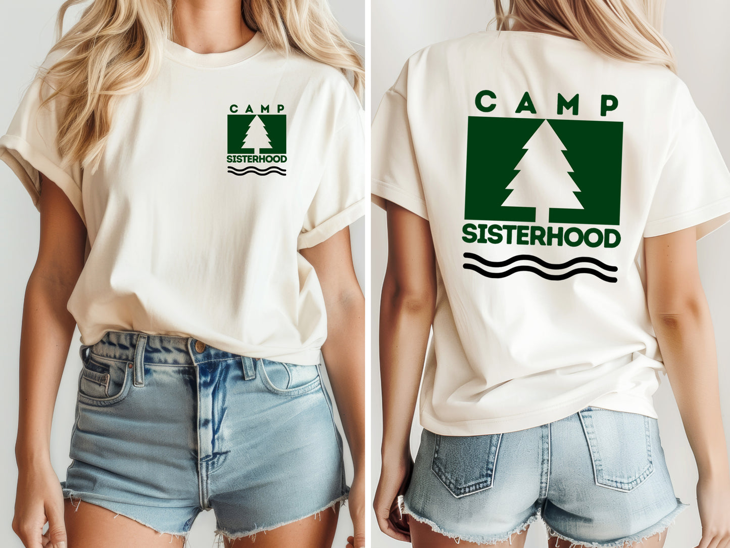 Camp Sisterhood Parent Trap Inspired Graphic Tee - Bella + Canvas