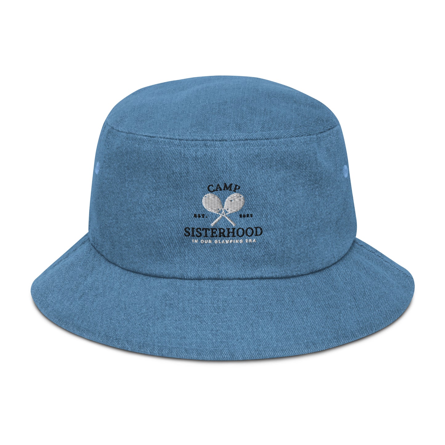 Camp Sisterhood Denim Bucket Hat