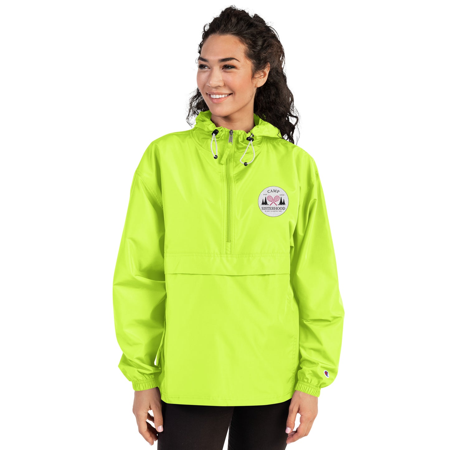 Camp Sisterhood Embroidered Champion Packable Jacket