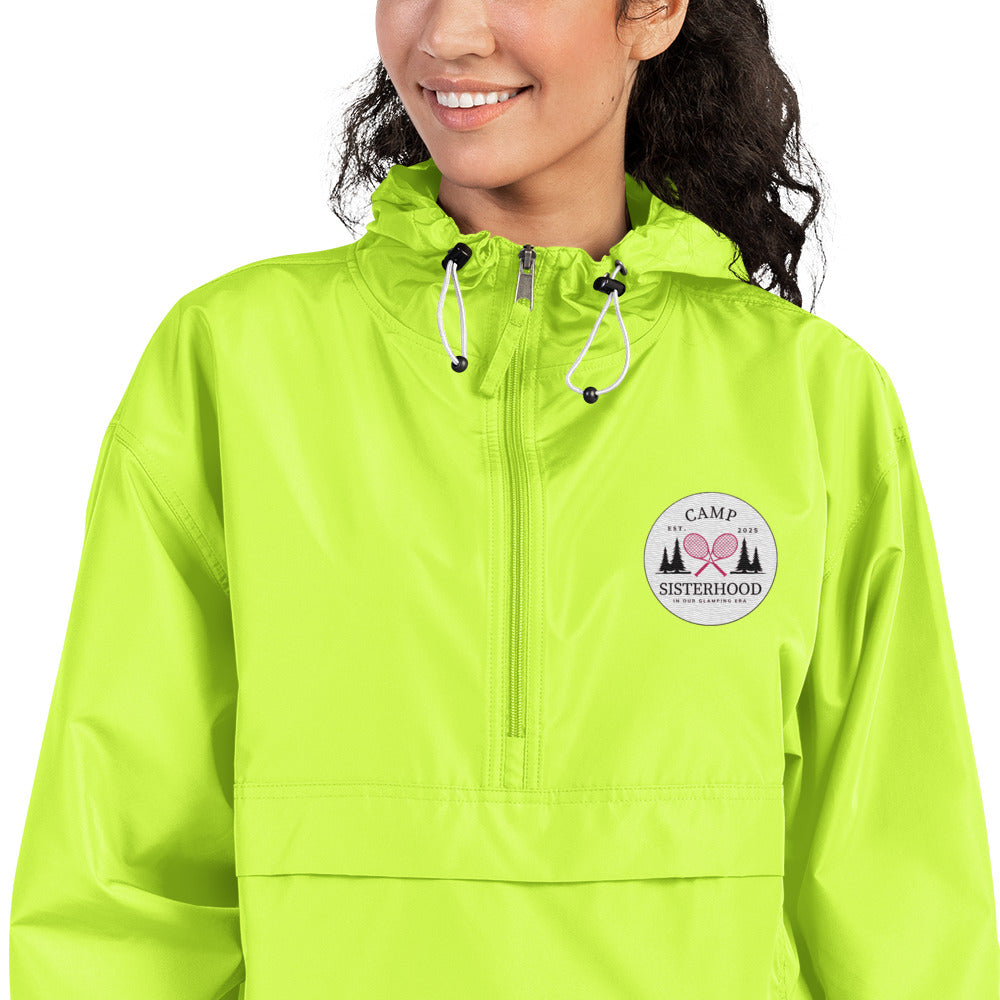 Camp Sisterhood Embroidered Champion Packable Jacket