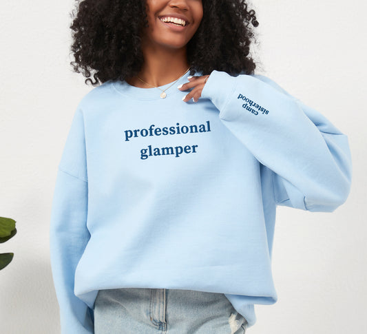 Professional Glamper - Embroidered Unisex Sweatshirt