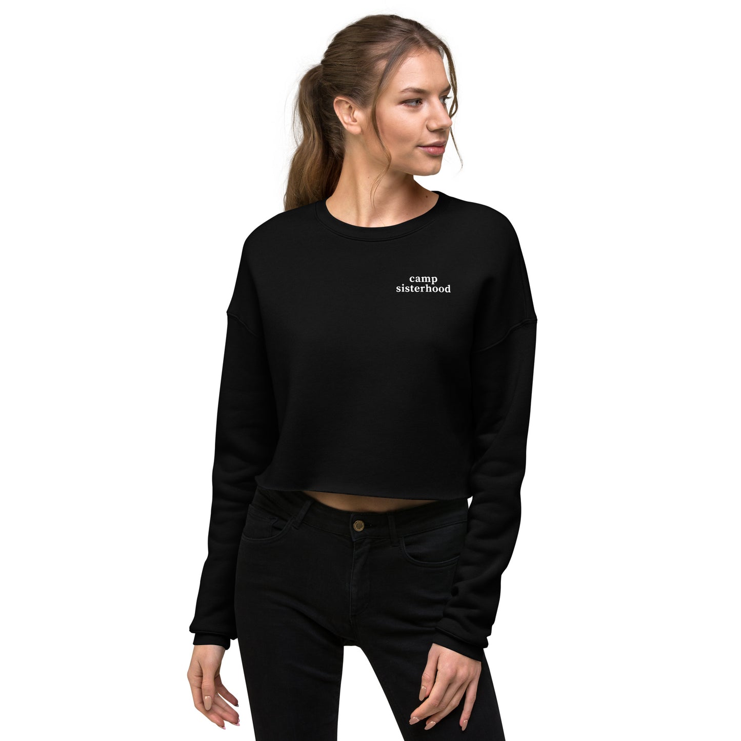 Camp Sisterhood Cropped Sweatshirt