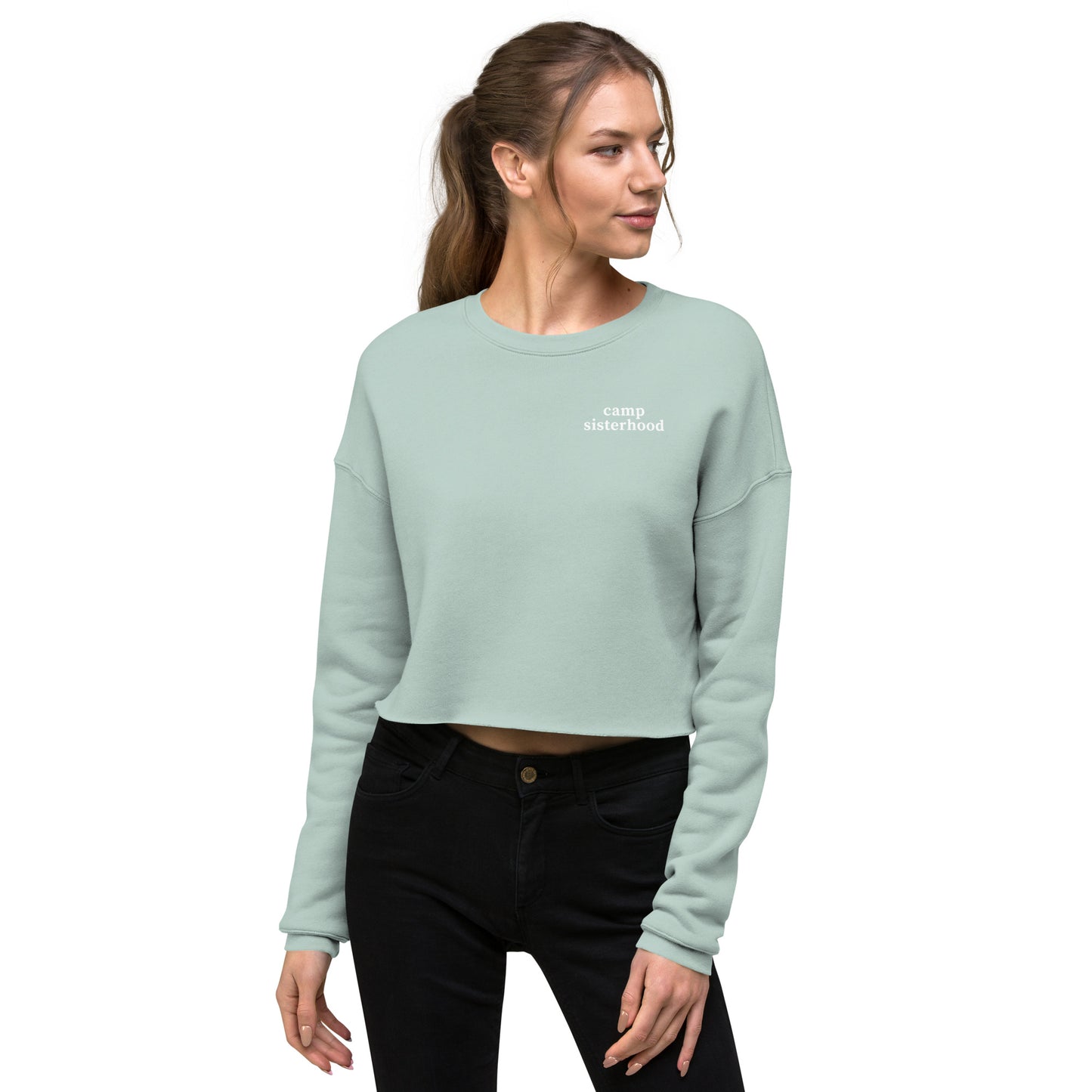 Camp Sisterhood Cropped Sweatshirt