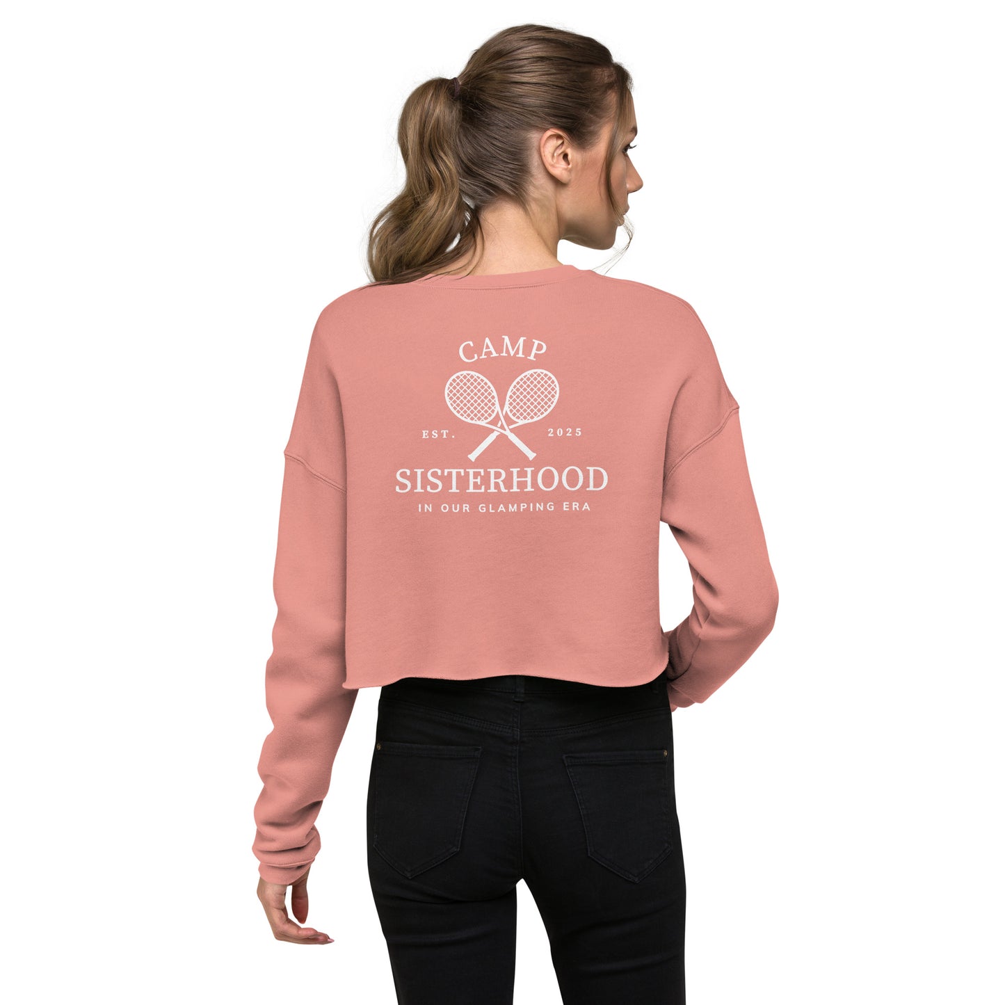 Camp Sisterhood Cropped Sweatshirt