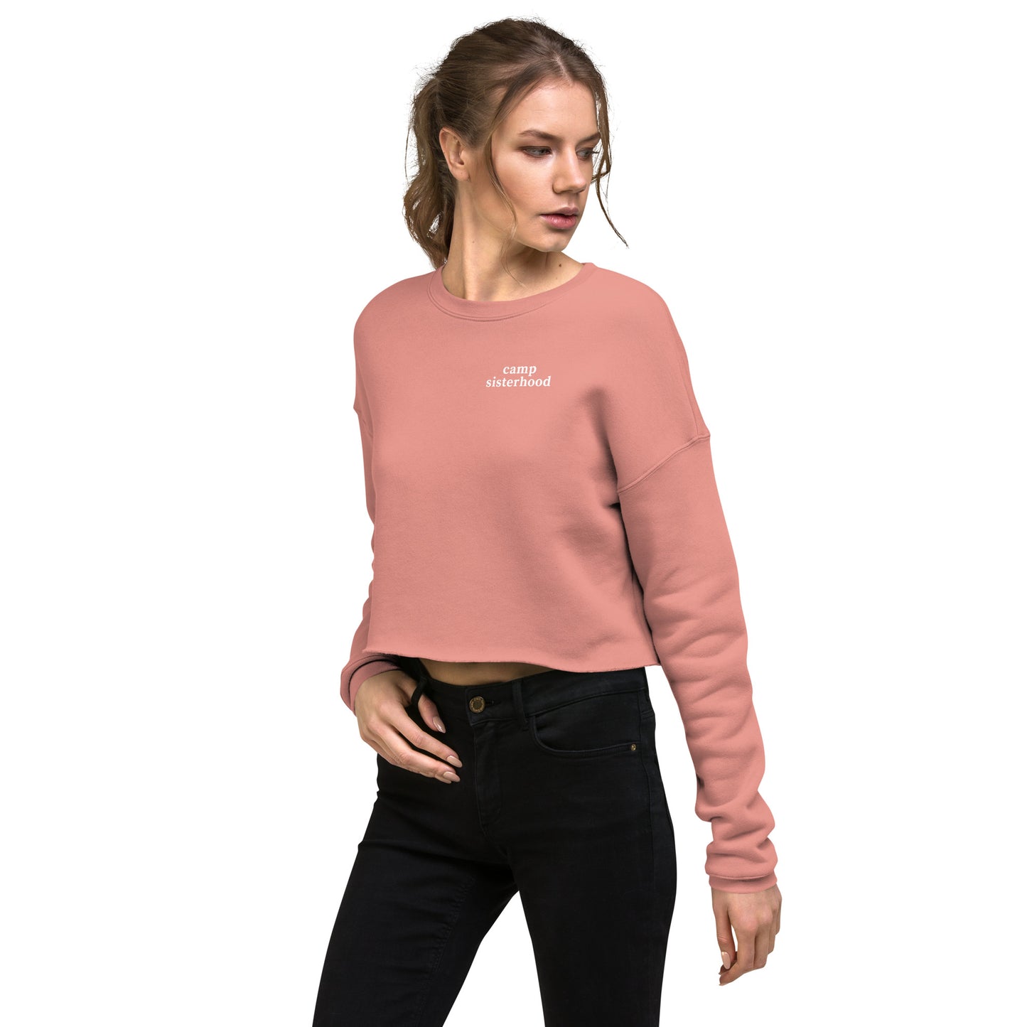 Camp Sisterhood Cropped Sweatshirt