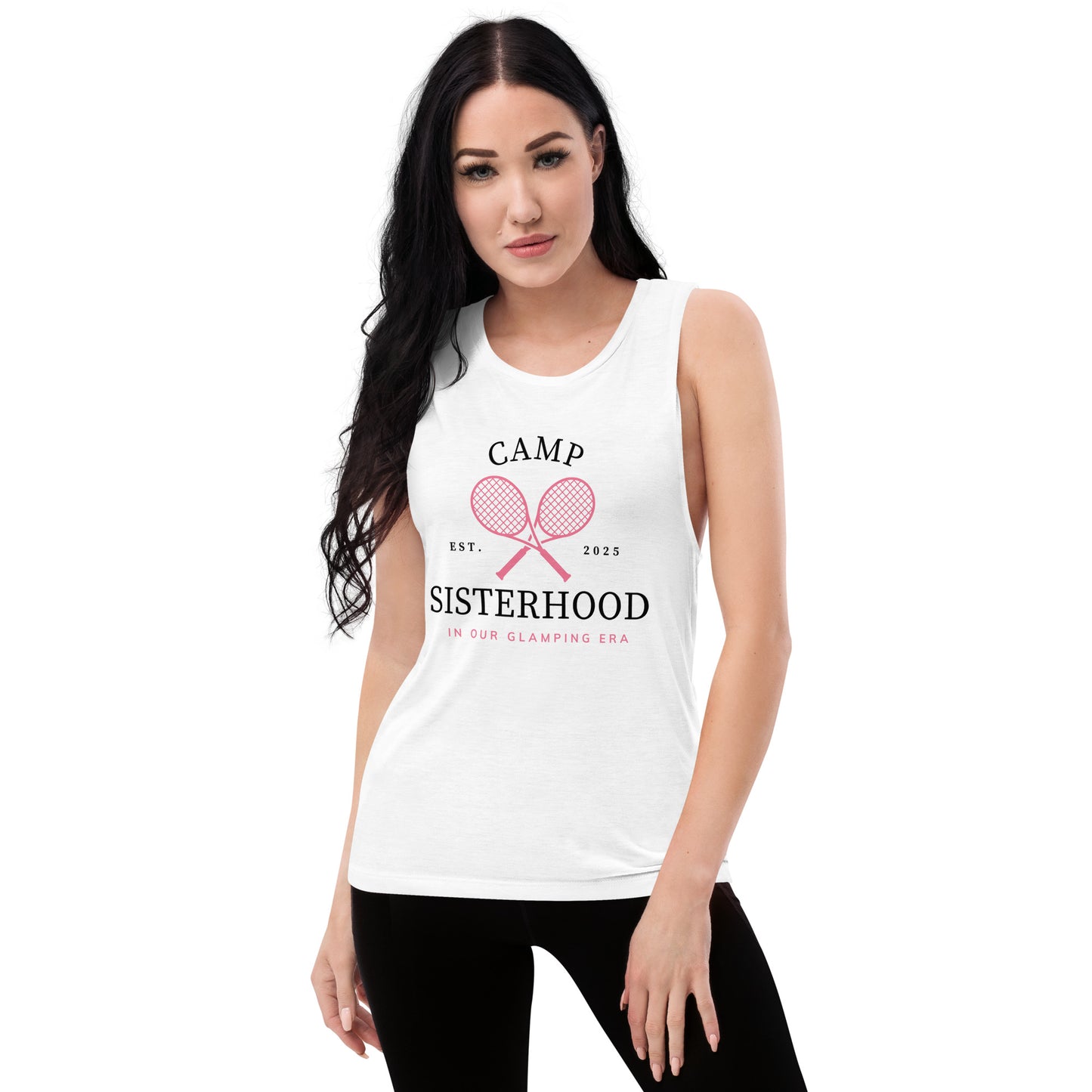 Camp Sisterhood Logo Sleeveless T-Shirt